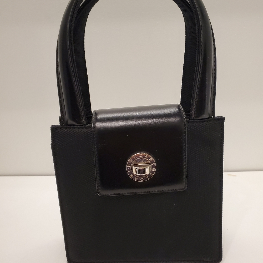 Bvlgari top handle mini bag with strap